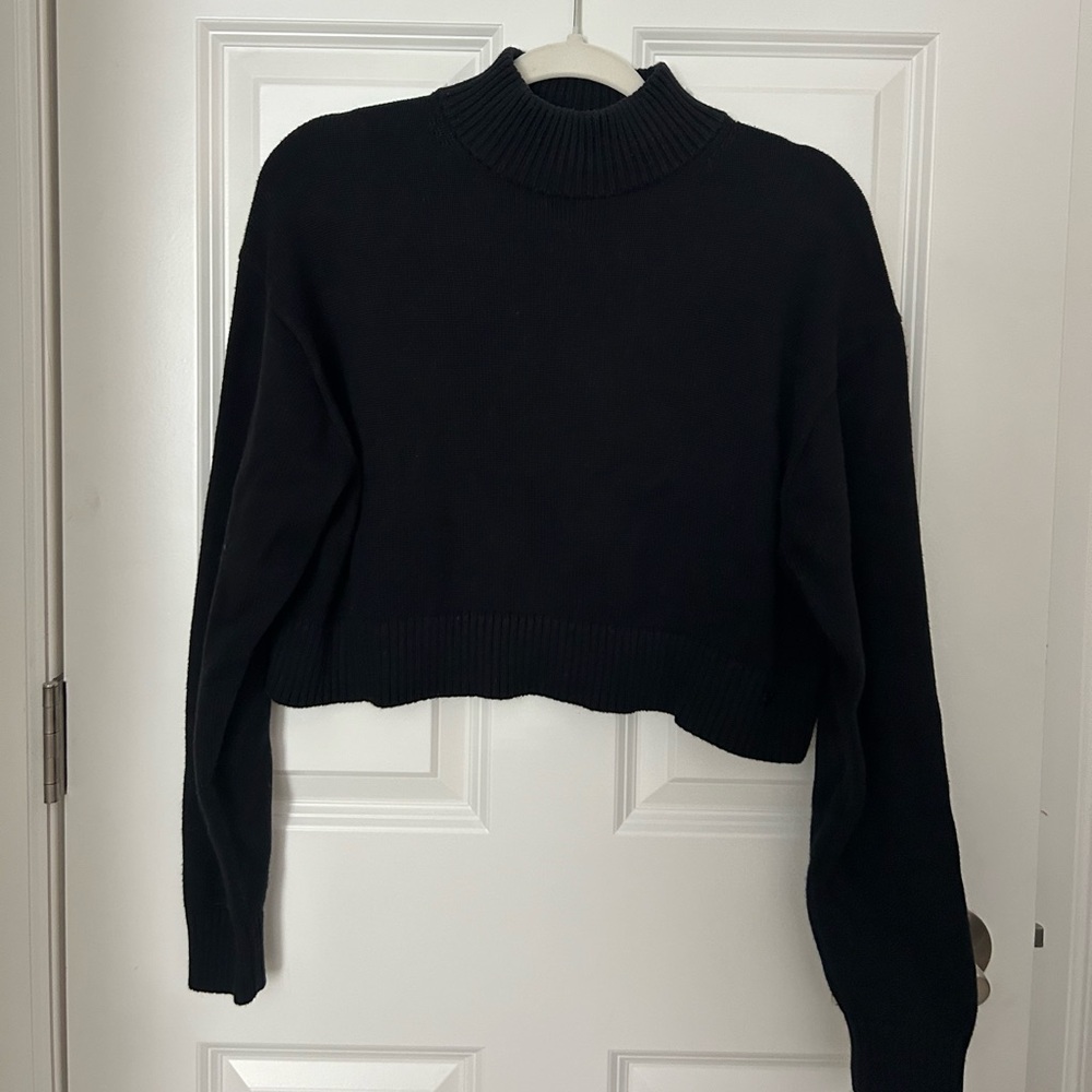 Aritzia black mock neck sweater